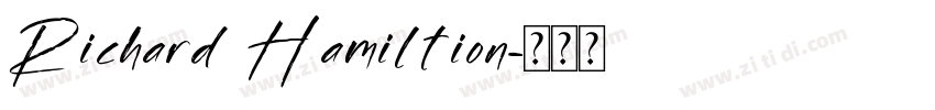 Richard Hamiltion字体转换